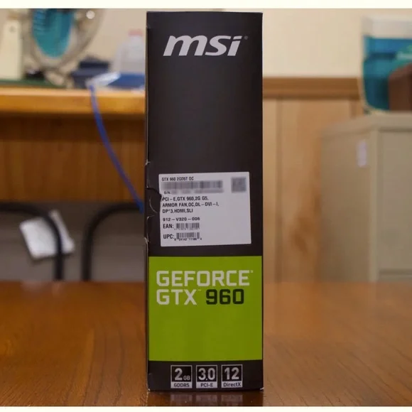 MSI GeForce GTX 960 2GB PCIe 3.0 Overclock Edition Video Card (GTX-960-2GD5T-OC)
